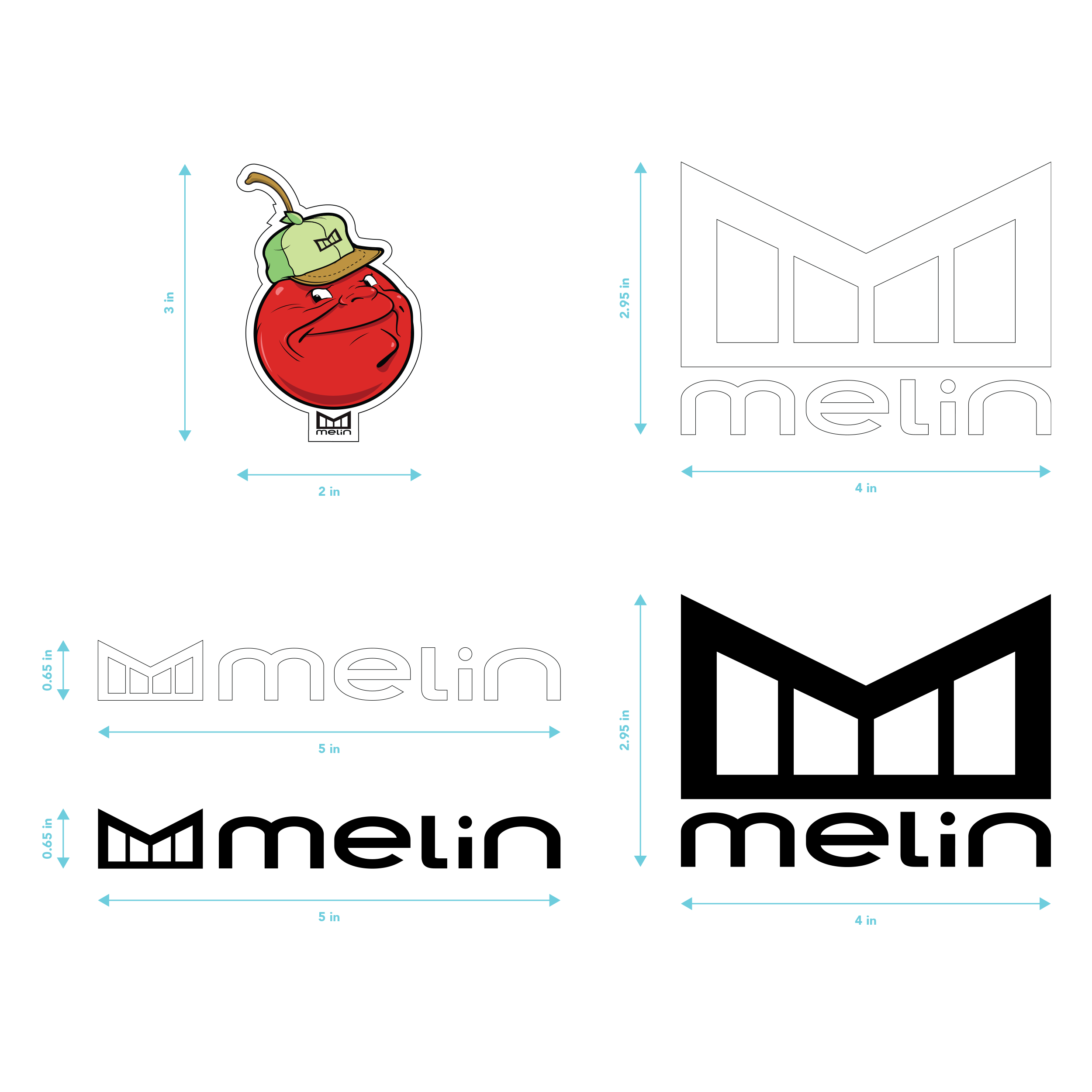 melin Sticker Pack - Multi #046XY
